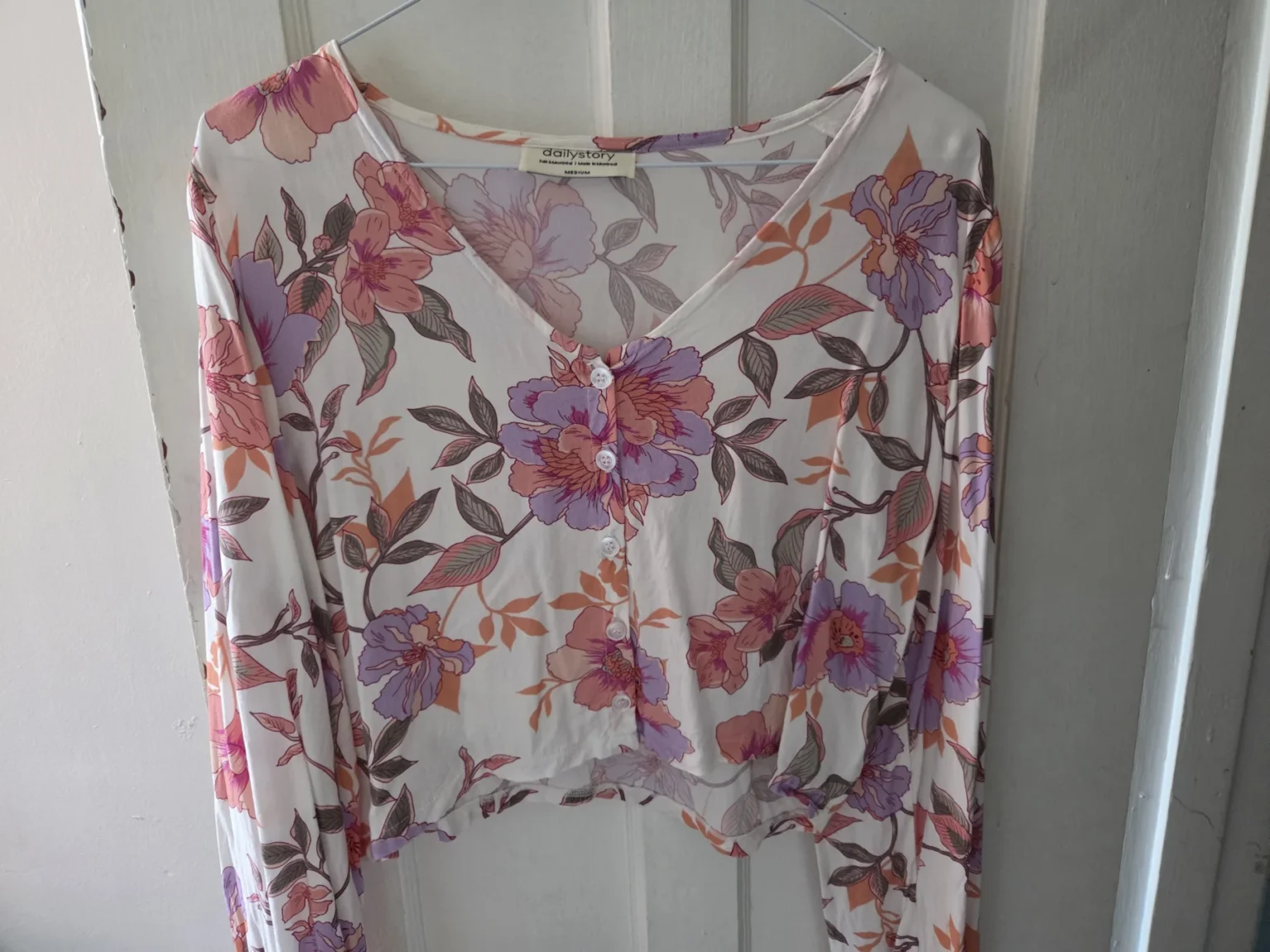 Image for Blouse fleurie courte Dailystory