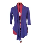 Featured thumbnail for Dynamite - Mauve - 3/4 Sleeve Drapey Open Cardigan - Size P