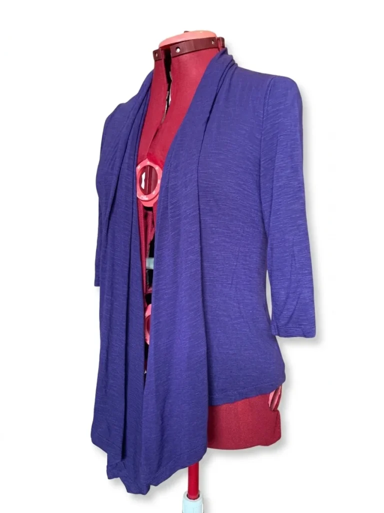 Image for Dynamite - Mauve - 3/4 Sleeve Drapey Open Cardigan - Size P