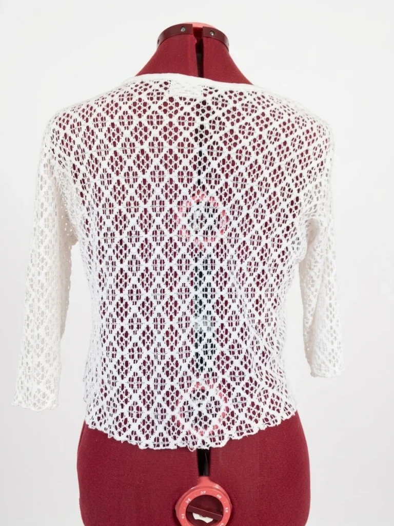 Image for VINTAGE - Veste en Dentelle Ajourée Blanche