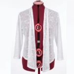 Featured thumbnail for VAMP | Cardigan Ouvert en Dentelle Blanche  | Taille M