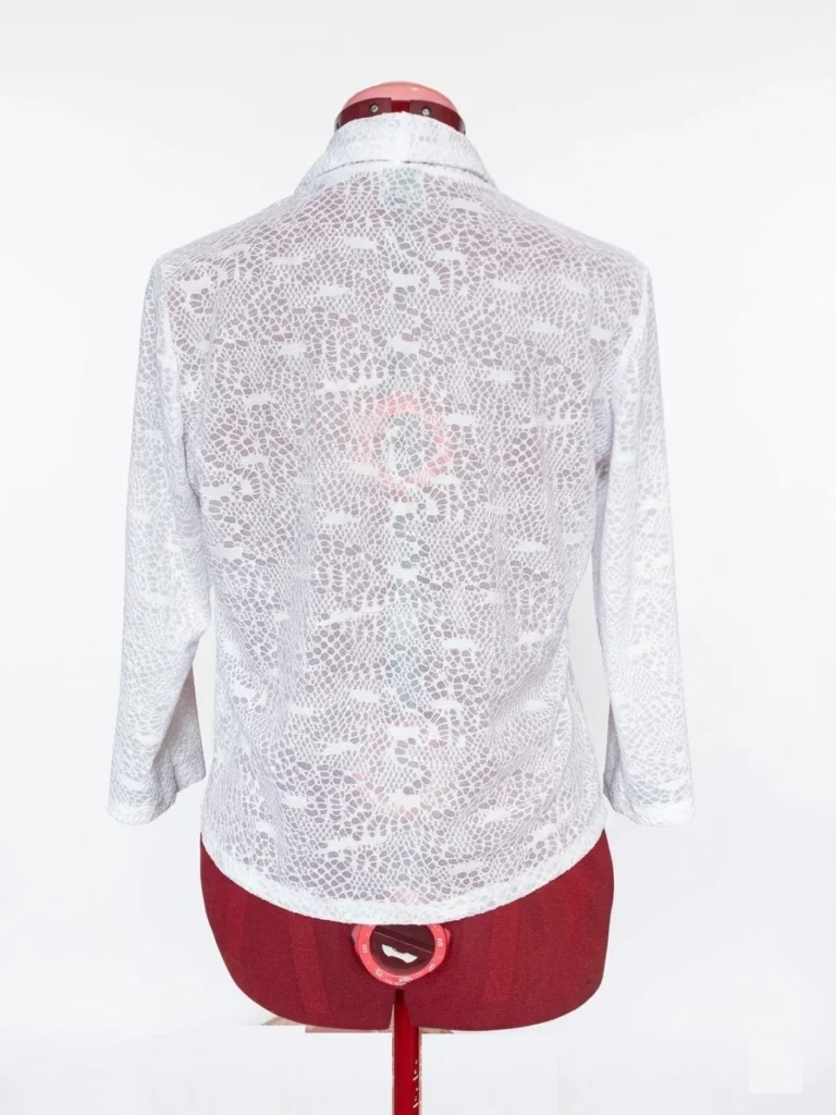 Image for VAMP | Cardigan Ouvert en Dentelle Blanche  | Taille M