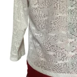 Thumbnail for VAMP | Cardigan Ouvert en Dentelle Blanche  | Taille M