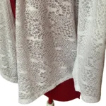 Thumbnail for VAMP | Cardigan Ouvert en Dentelle Blanche  | Taille M
