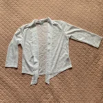 Thumbnail for VAMP | Cardigan Ouvert en Dentelle Blanche  | Taille M