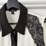Thumbnail for White blouse with lace detail
