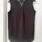 Thumbnail for Black camisole with crochet details TRIBAL