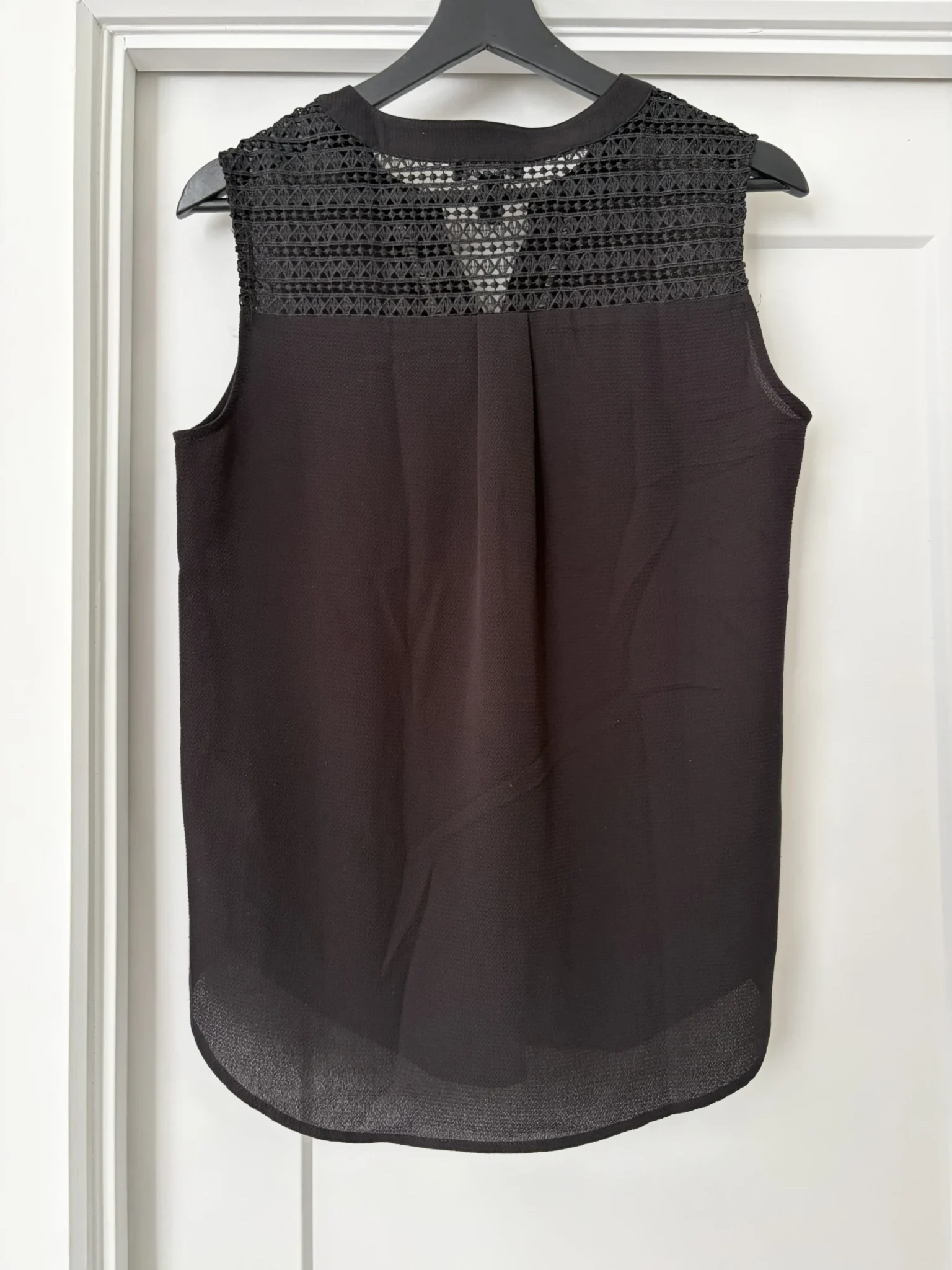 Image for Black camisole with crochet details TRIBAL