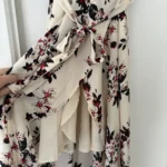 Thumbnail for Asymmetric floral dress