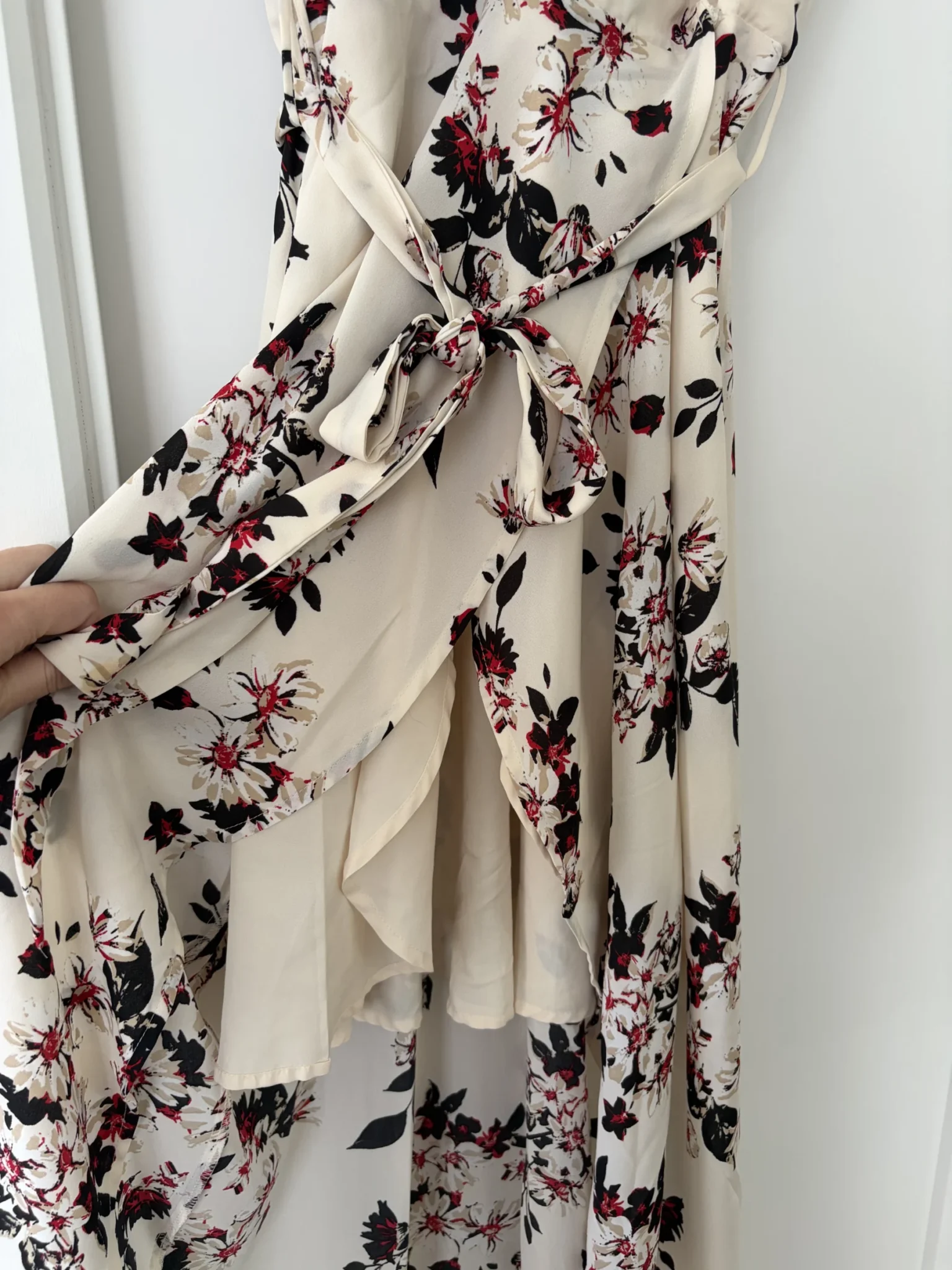 Image for Asymmetric floral dress