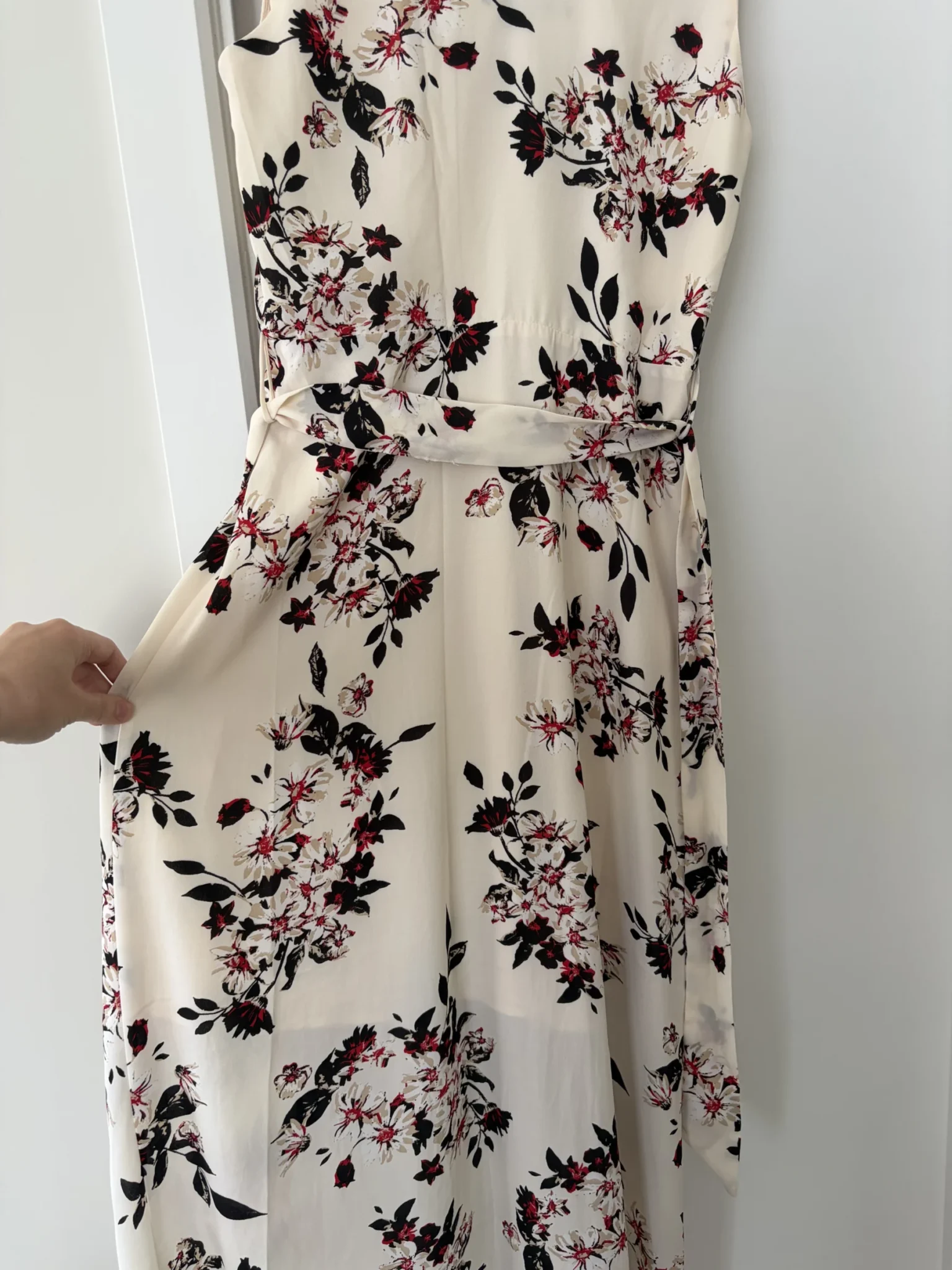 Image for Asymmetric floral dress