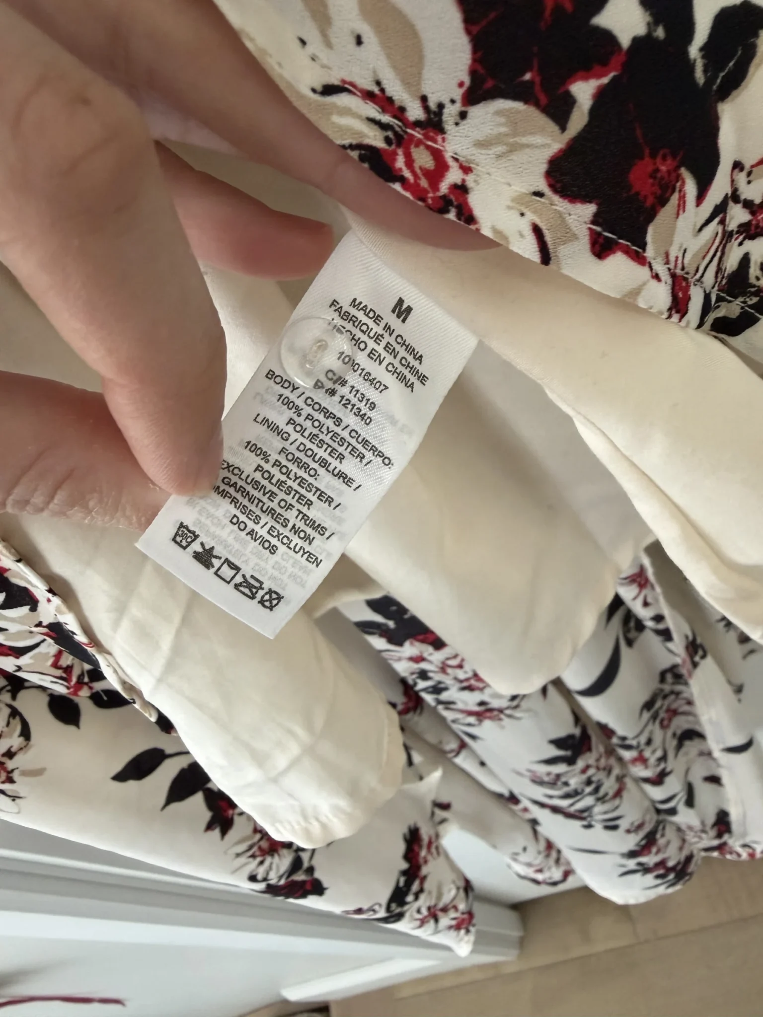 Image for Asymmetric floral dress