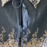 Thumbnail for Denim boho drawstring blouse