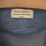 Thumbnail for Denim boho drawstring blouse
