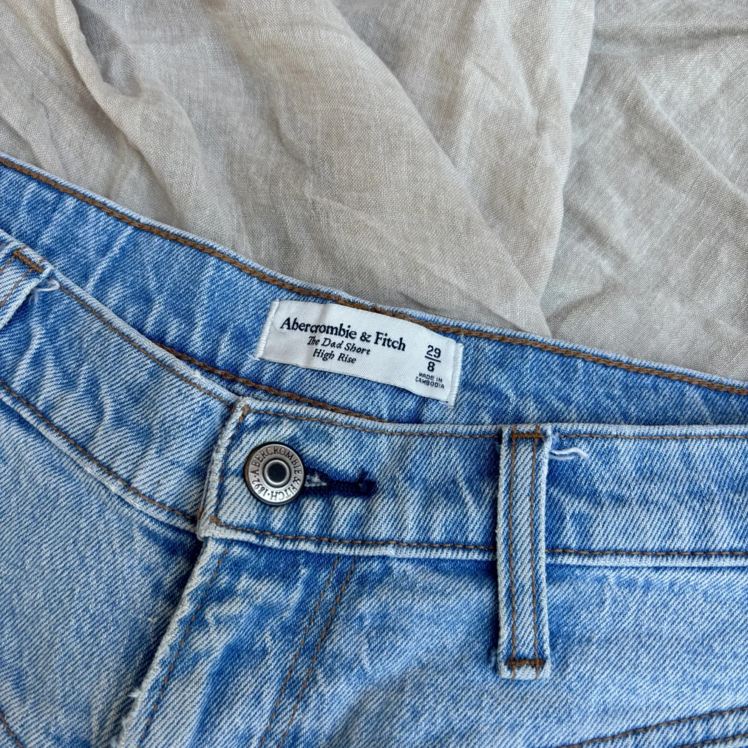 Image for Curve Love High Rise Dad Shorts (Size 8/29)