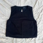 Featured thumbnail for Sleeveless, lined, pointelle blouse