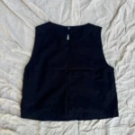 Thumbnail for Sleeveless, lined, pointelle blouse