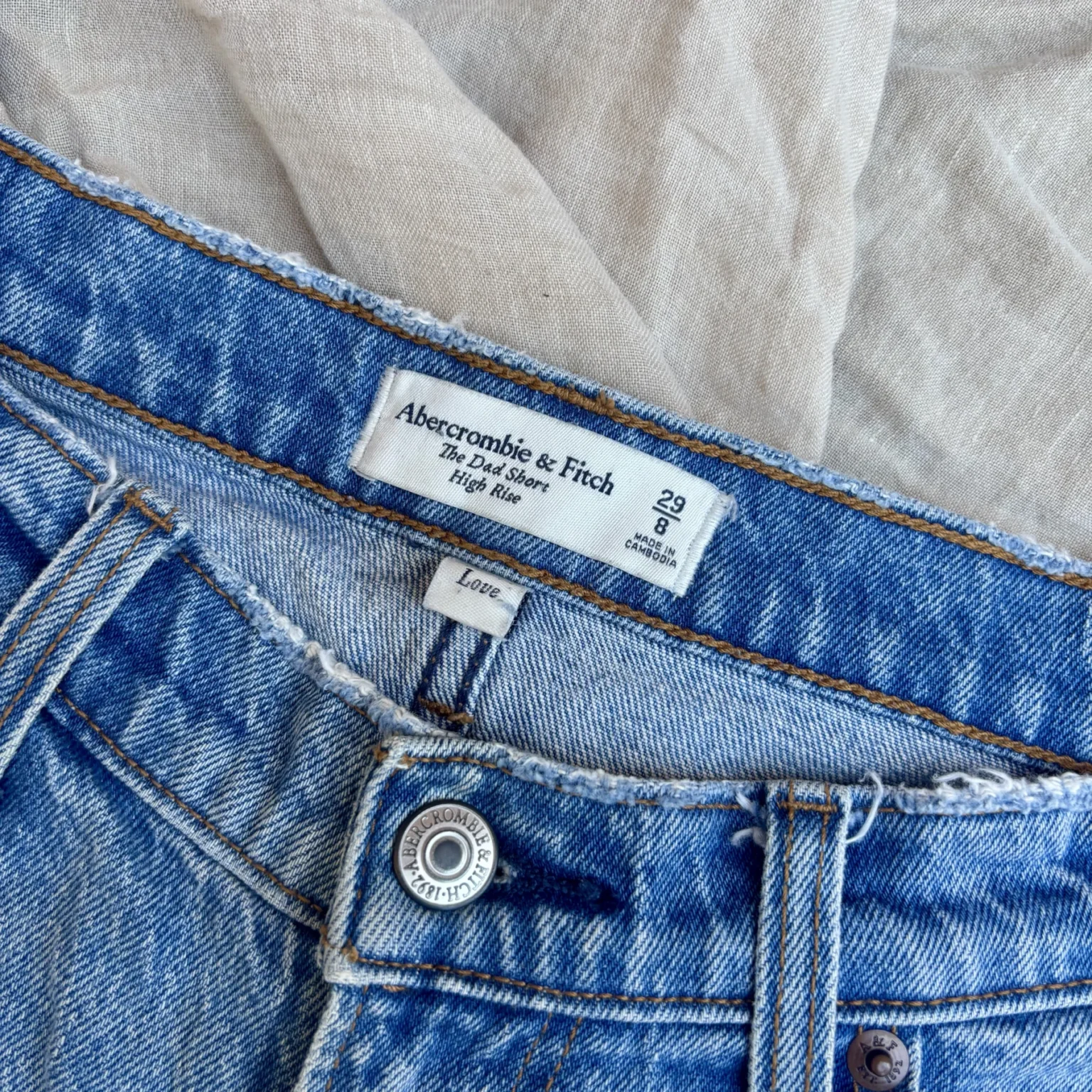 Image for Curve Love High Rise Dad Shorts (Size 8/29)
