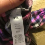 Thumbnail for Cache couche OshKosh manches longues en flanelle 9 mois