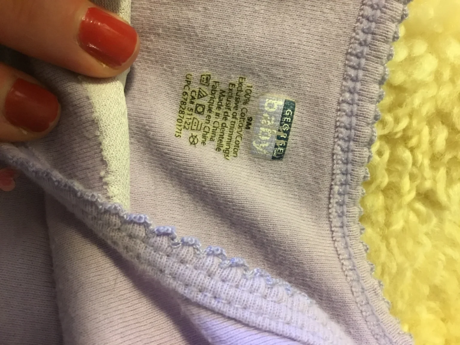 Image for Cache couche pyjama manches courtes 9 mois