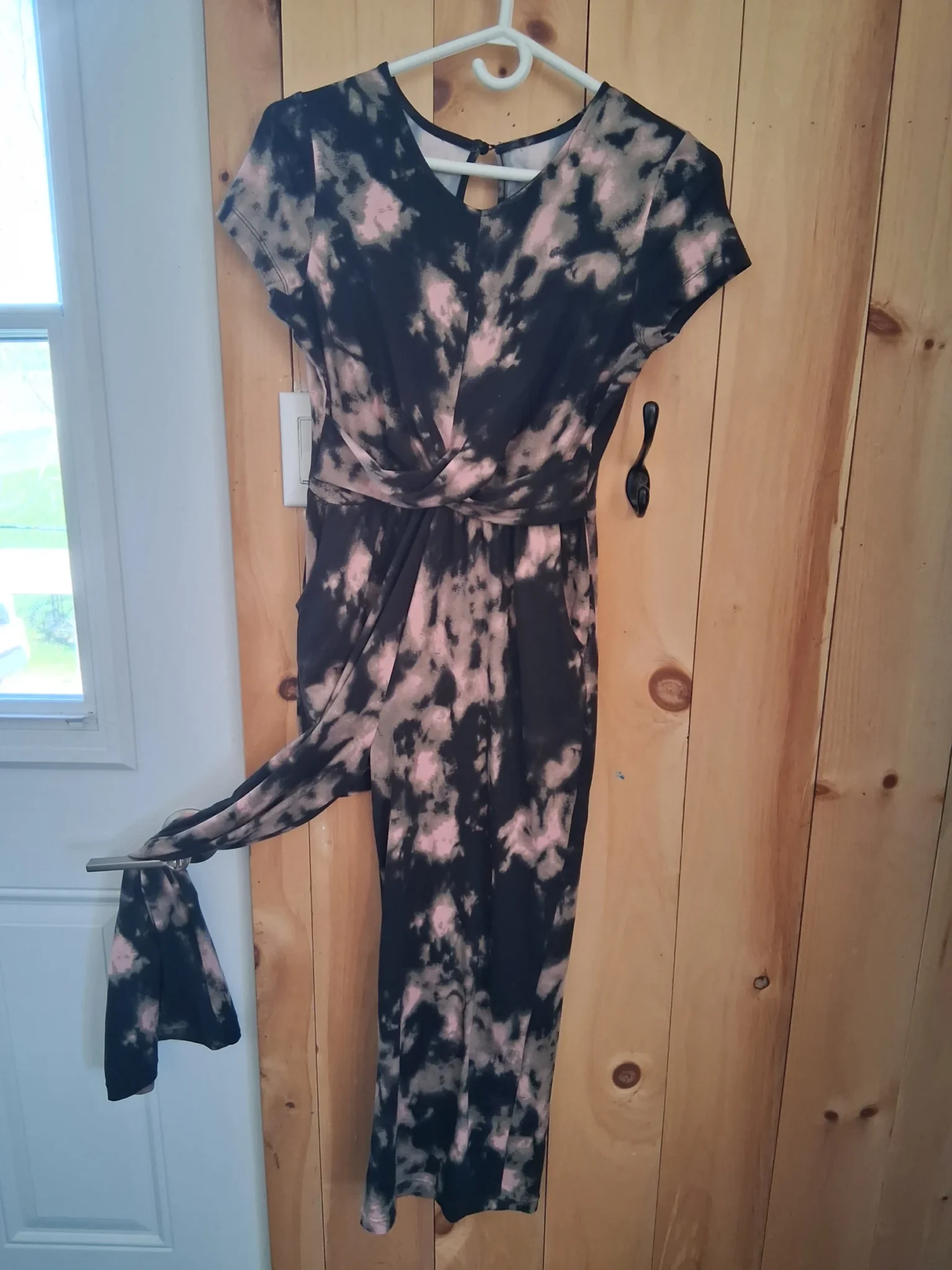 Image for One-piece black and pink.