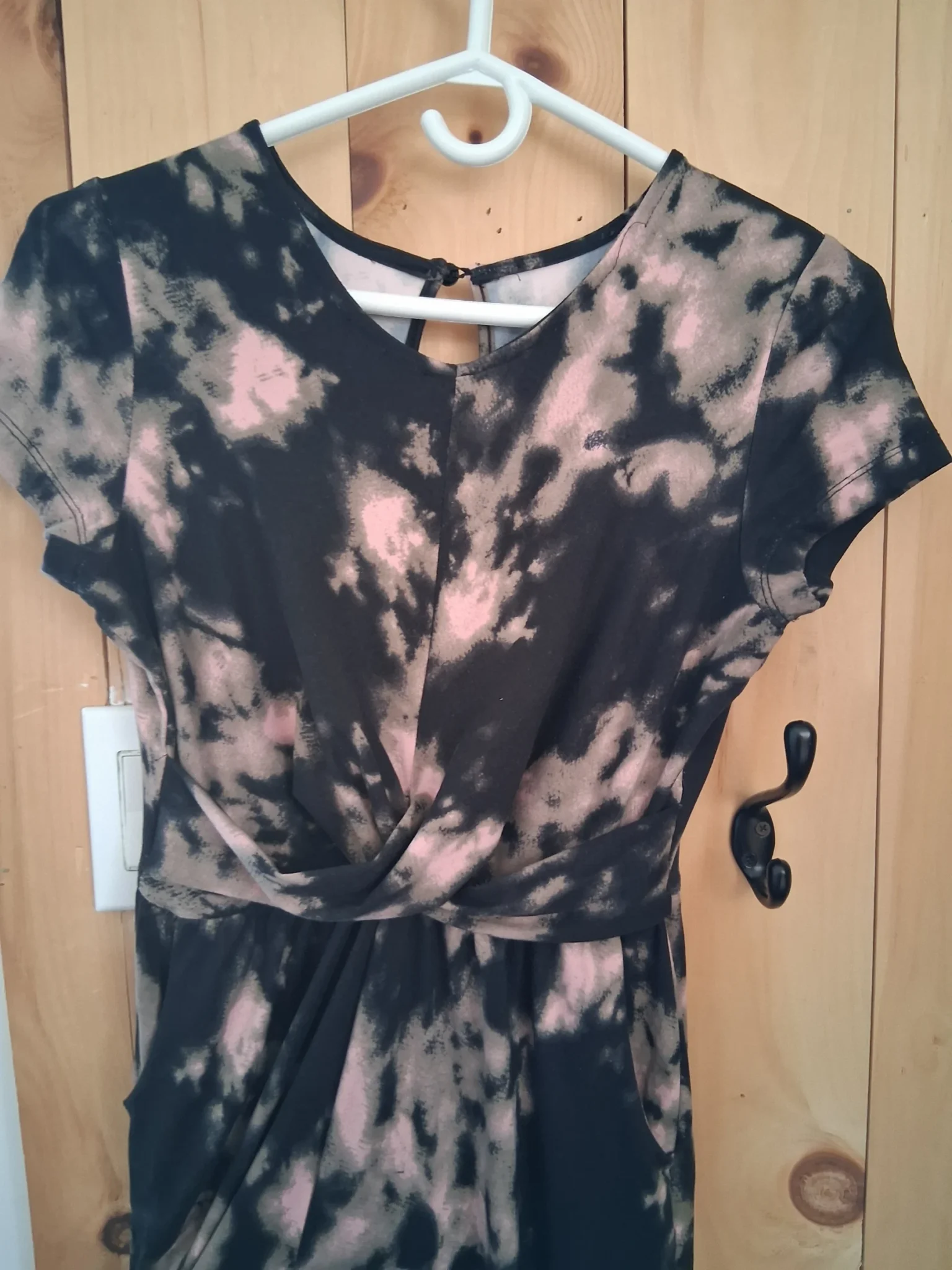 Image for One-piece black and pink.