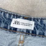 Thumbnail for Short bleu délavé Zara