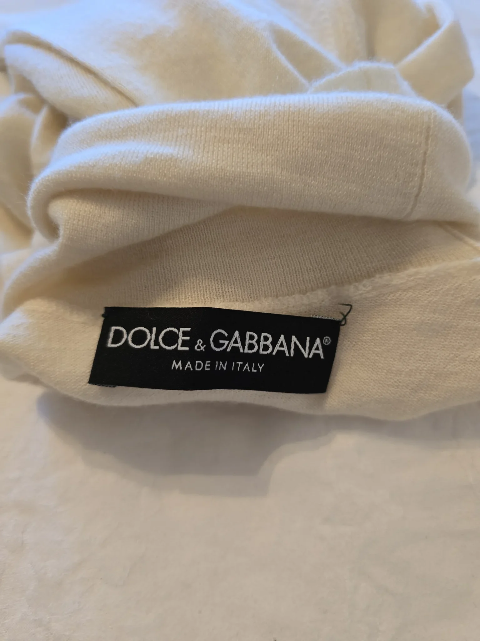 Image for 🌟 Gilet col roulé Dolce & Gabbana crème