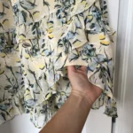 Thumbnail for All in Favor ruffled skirt size S floral motifs