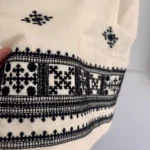 Thumbnail for Pantalon brodé jambes larges