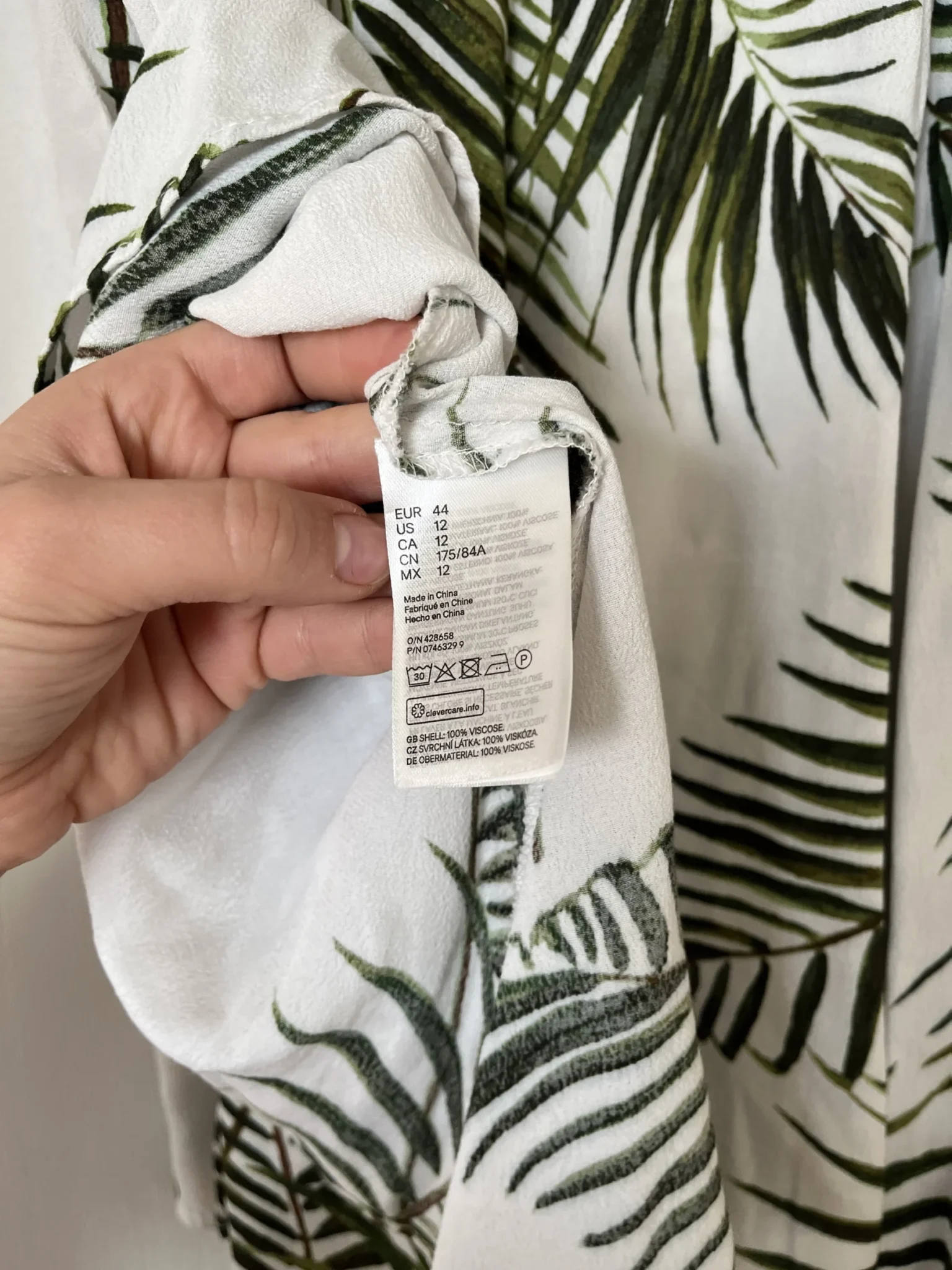 Image for Jupe mi-longue à motif fleuris H&M taille 12US