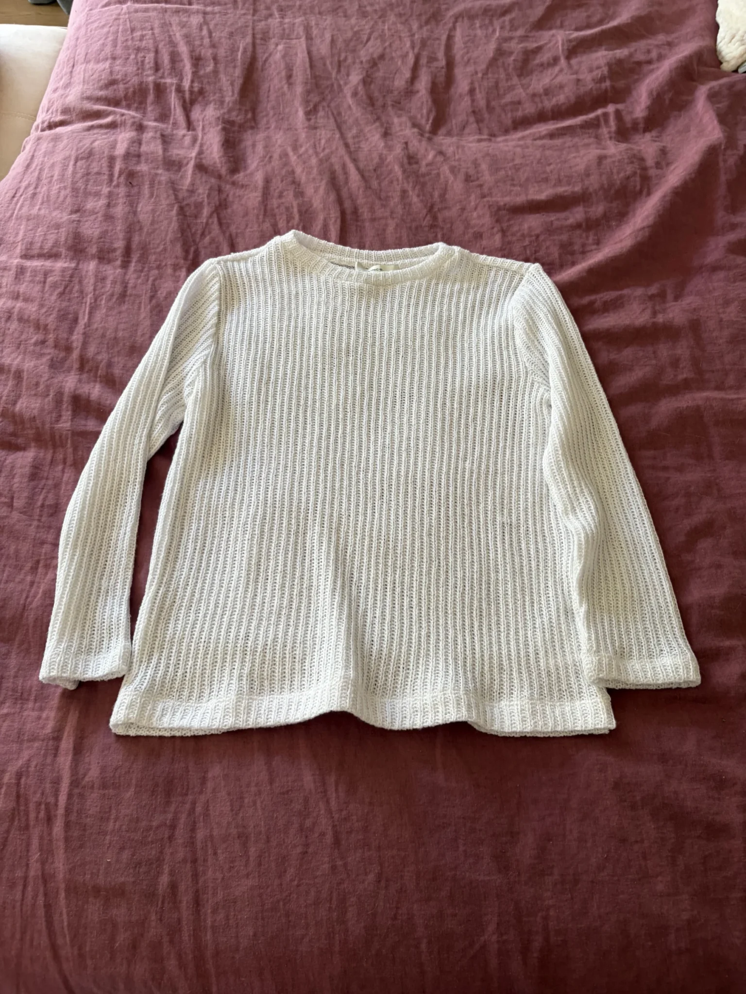Featured image for Vince White mesh jumper