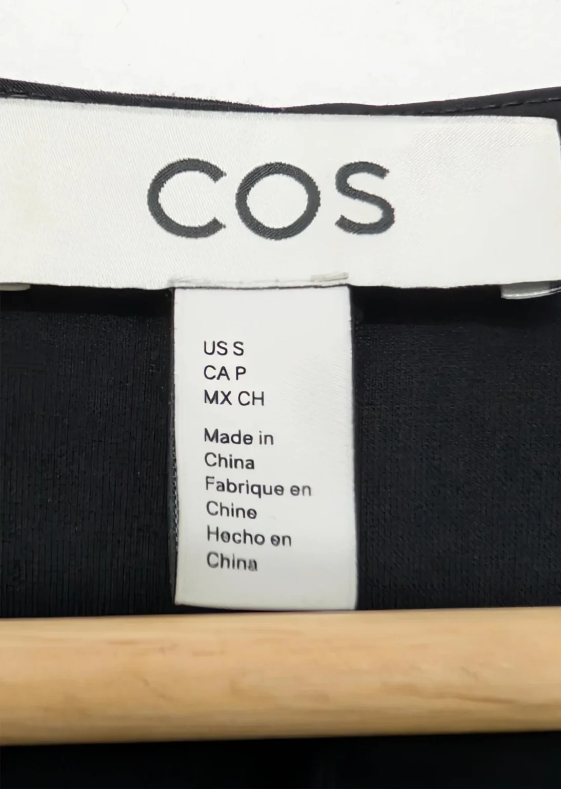 Image for COS – Robe longue noire minimaliste