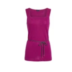 Featured thumbnail for KERSH - Tunique en Tricot Rose Fuchsia avec Ceinture Corde