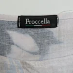 Thumbnail for Frocella – Tunique blanche fleurie 100% coton – Fabriquée en Italie