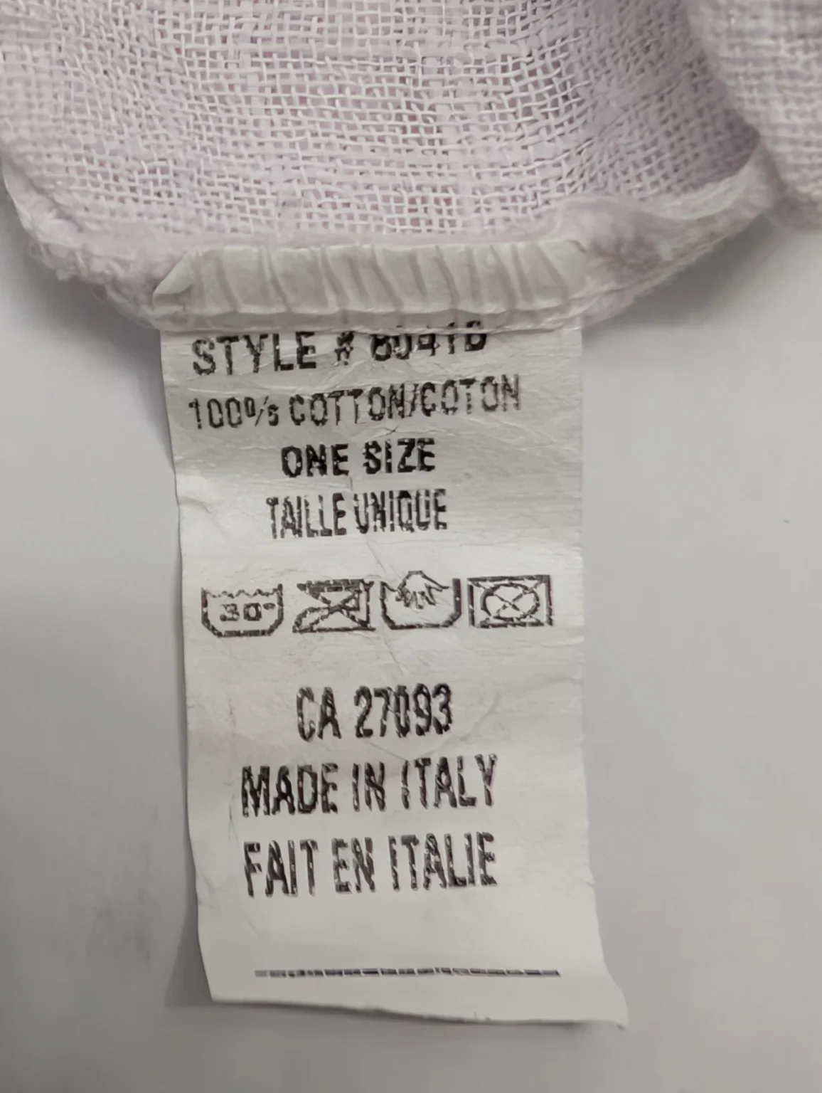 Image for Frocella – Tunique blanche fleurie 100% coton – Fabriquée en Italie