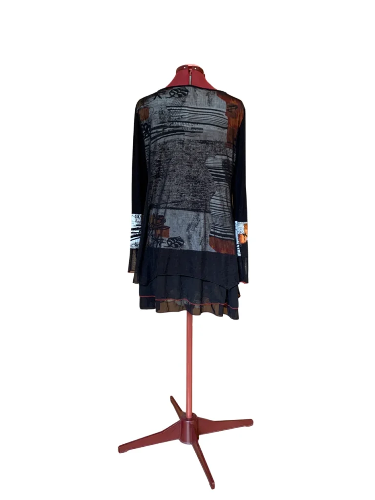 Image for MICHAEL TYLER - Tunique ou Robe Courte Multicouche Artistique - Large