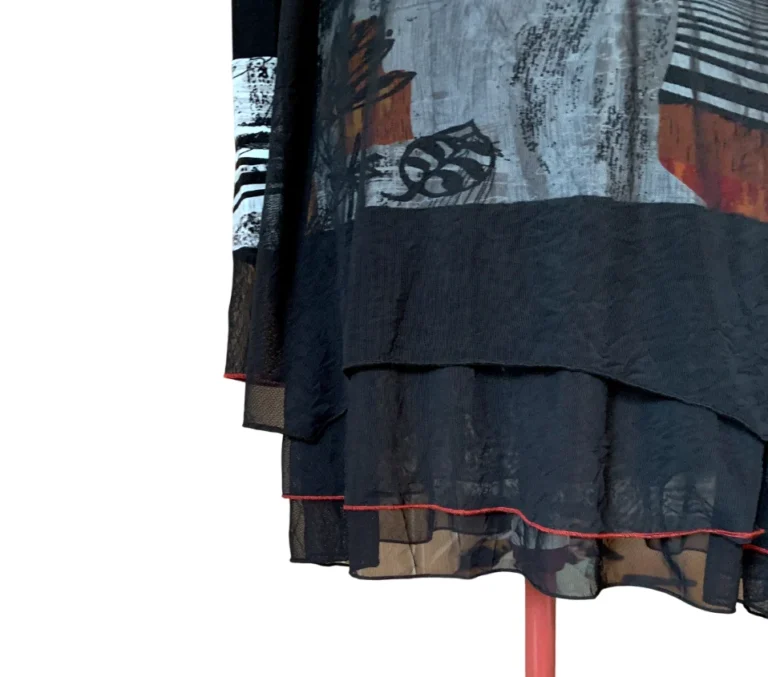 Image for MICHAEL TYLER - Tunique ou Robe Courte Multicouche Artistique - Large
