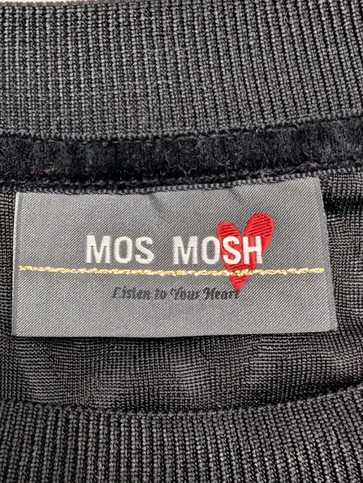 Image for Pull noir à manches courtes Mos Mosh
