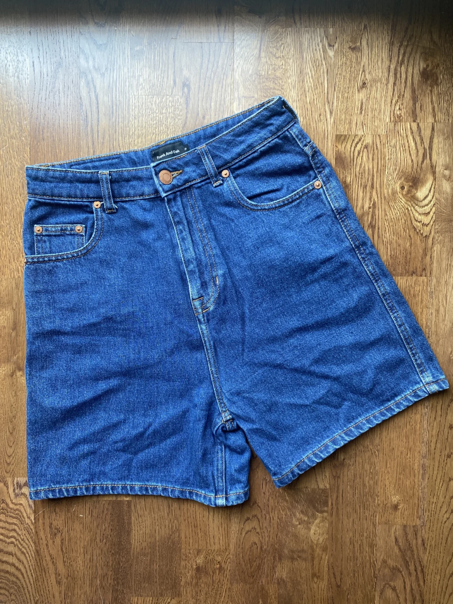 Featured image for Frank and Oak denim shorts