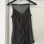 Featured thumbnail for Black camisole with sheer polka dots