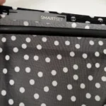 Thumbnail for Black camisole with sheer polka dots