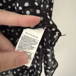 Thumbnail for Black camisole with sheer polka dots