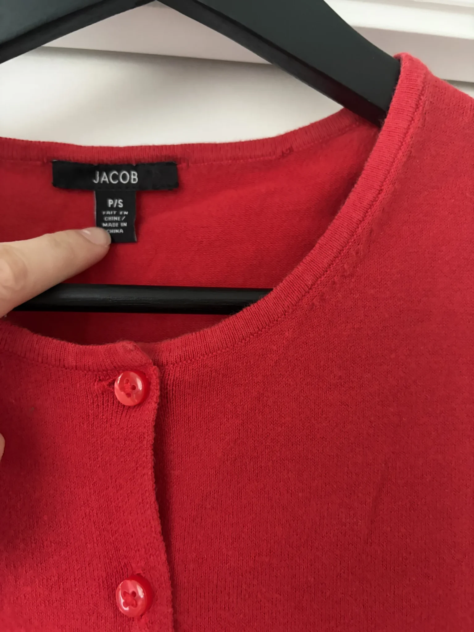 Image for Short-sleeved button-down cardigan