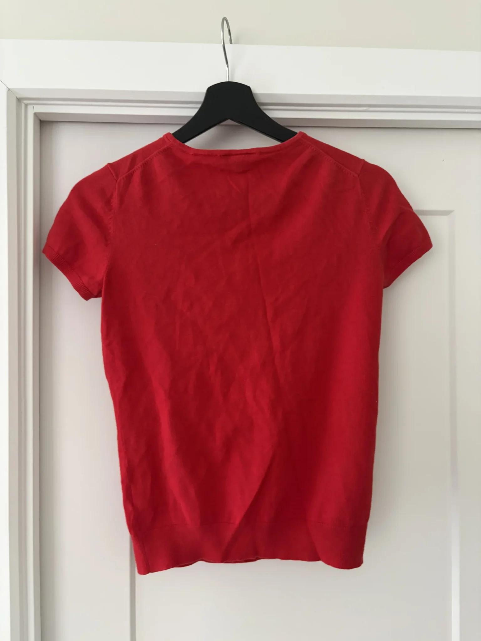 Image for Short-sleeved button-down cardigan