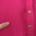 Thumbnail for Bright pink sheer blouse