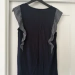 Thumbnail for Short-sleeved top with lace detail