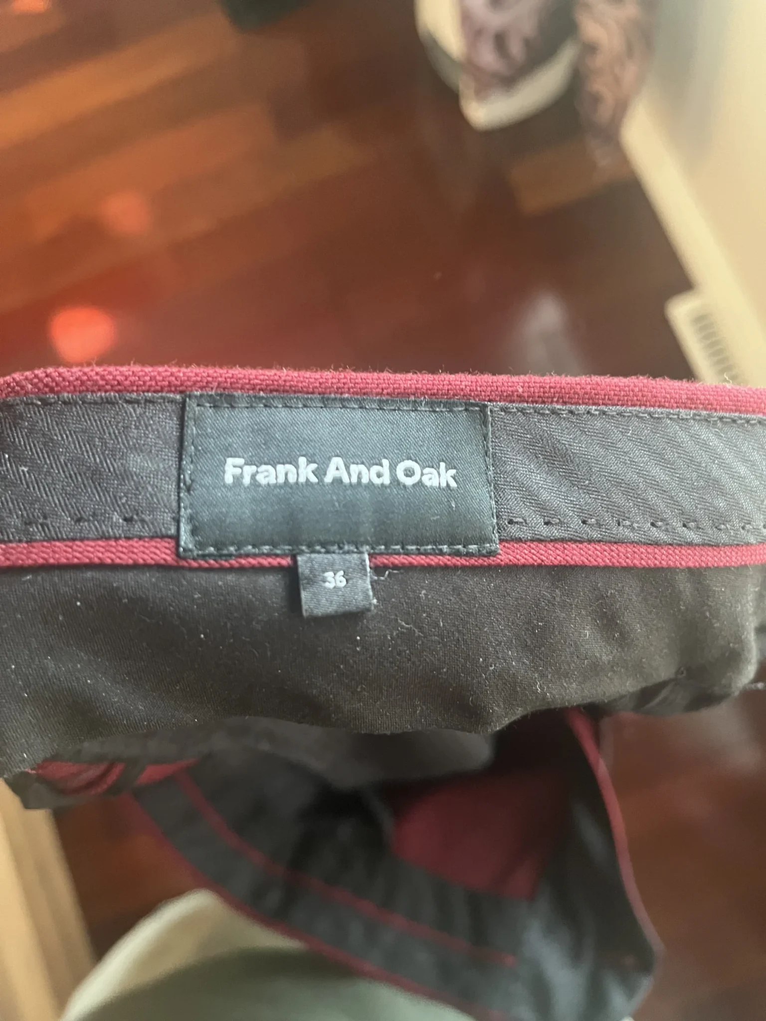 Image for Frank and Oak trousers