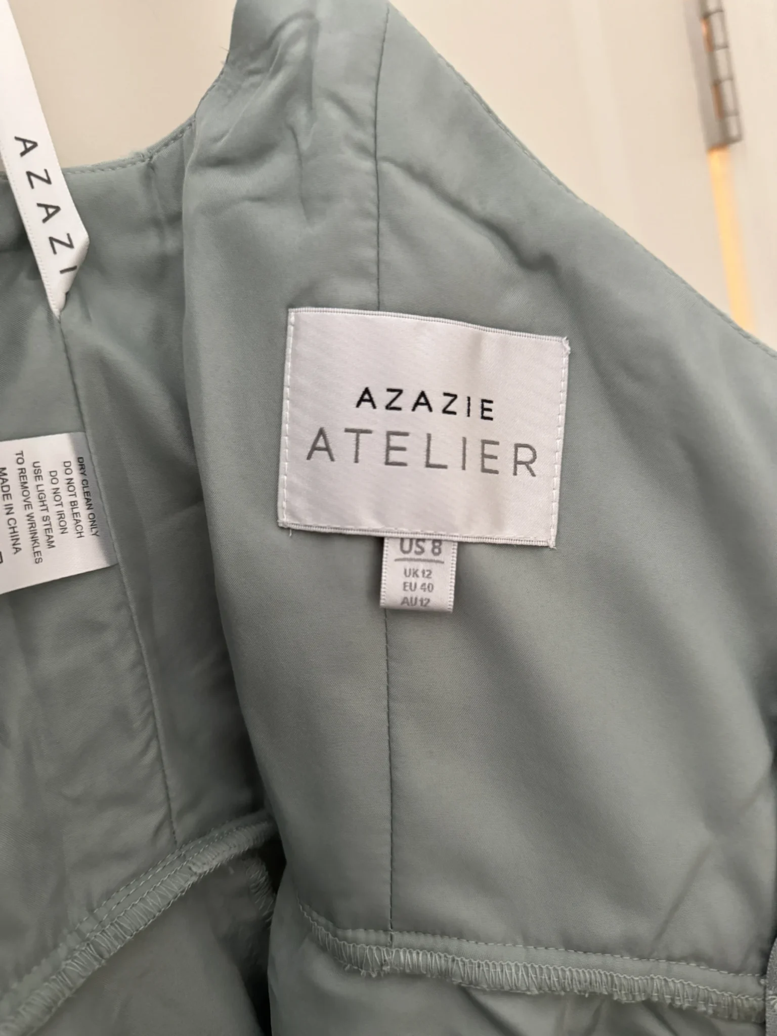 Image for New green/pistachio midi-length dress (Azazie)