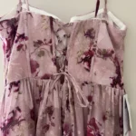 Thumbnail for New floral pink midi-length dress (Azazie)